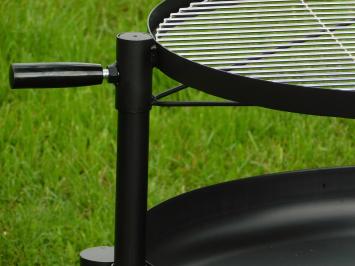 Feuerschale mit BBQ-Gitter - Schwarz