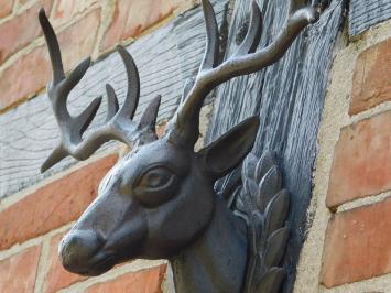 Wall ornament Deer - Brown - Cast iron