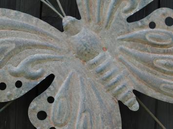 Sierlijk Wandornament Vlinder - 100 x 100 cm - Metaal