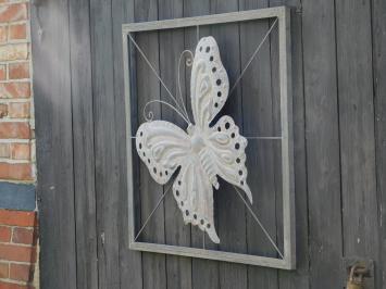 Sierlijk Wandornament Vlinder - 100 x 100 cm - Metaal