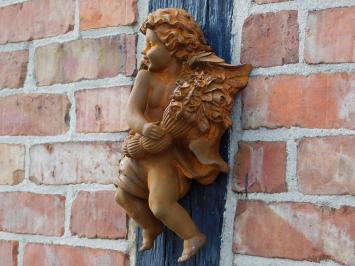 Cast Iron Angel Wall Hanging - 30 cm - Wall decoration