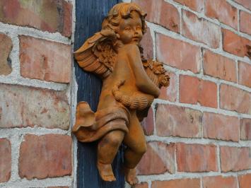 Cast Iron Angel Wall Hanging - 30 cm - Wall decoration