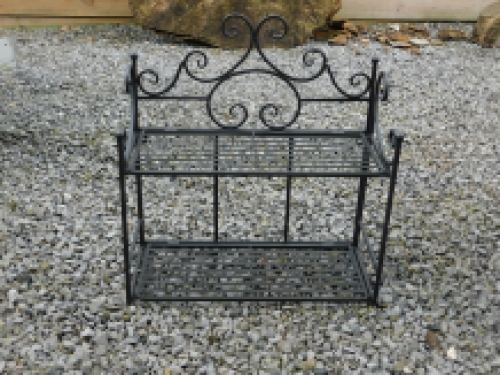 Wall etagere - Black - Foldable - Decoration holder