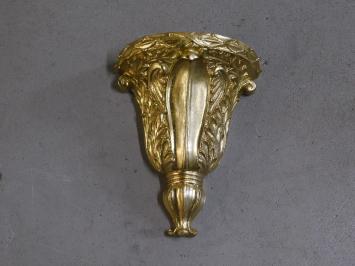 Decorative wall console - gold - polystone