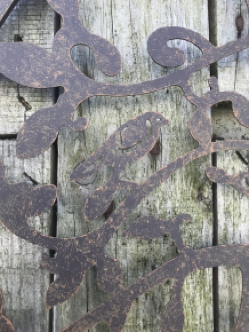 Metal wall ornament 'the tree of life', with birds