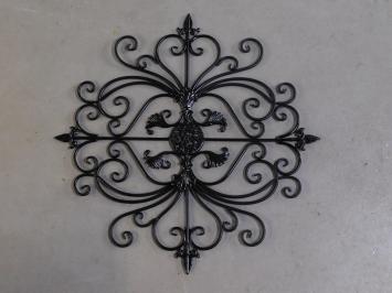 Fenstergitter Vivere - Wandornament - schwarz - Schmiedeeisen