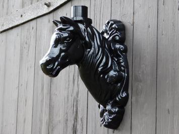 Wandarm Paardenhoofd voor Lamp - Alu - Zwart