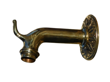 Water spout with rosette - Brass 
