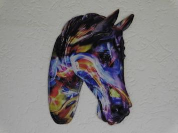 Wall sign Horse Head - 50 cm - Full Colour - Metal