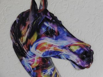 Wall sign Horse Head - 50 cm - Full Colour - Metal