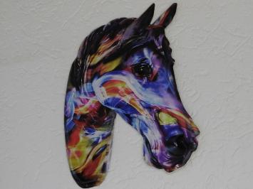 Wall sign Horse Head - 50 cm - Full Colour - Metal