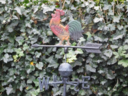 Large weather vane / weather vane with metal garden spike - 183cm high