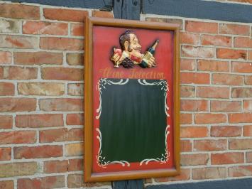 Klassiek Wandbord Hout - Wine Selection - 3D