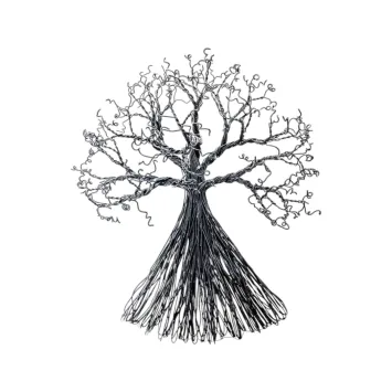 Wall ornament Tree of Life - 45 cm - Metal - Handmade