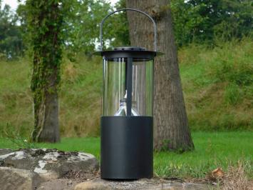 Öllampe XL – Schwarz – Metall und Glas – Laterne – Aufhängbar