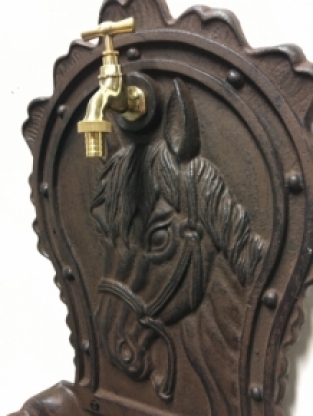 Wall sink cast iron brown with horse head logo, beautiful!!!