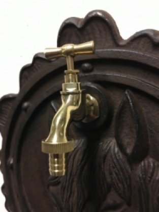 Wall sink cast iron brown with horse head logo, beautiful!!!