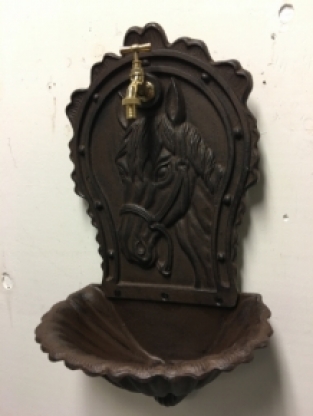 Wall sink cast iron brown with horse head logo, beautiful!!!