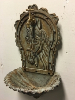 Wall sink with picture horse, cast iron, beautiful!!!