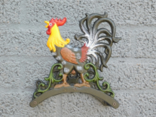 Wasserschlauchhalter Rooster - Gusseisen in schone Farben