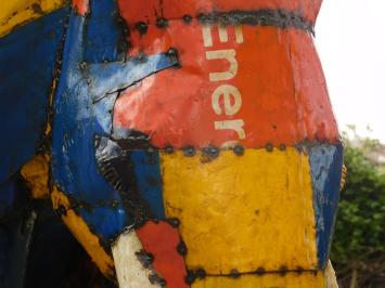 XXL Handgemaakte Olifant – Metaal – ca. 230 cm – Afrikaans Design