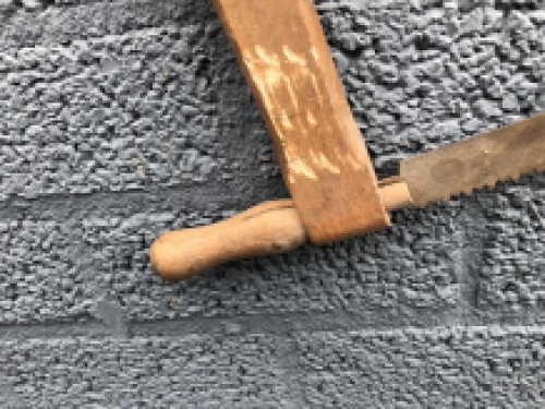 Antique saw, wall decoration, unique piece, wood, vintage