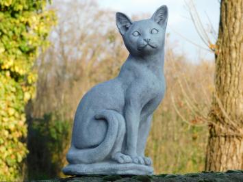 Zittende Kat - Steen - 40 cm - Tuinbeeld