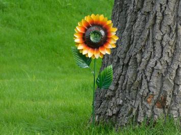 Handgefertigte Sonnenblume - Gartenstab 84 cm - Metall