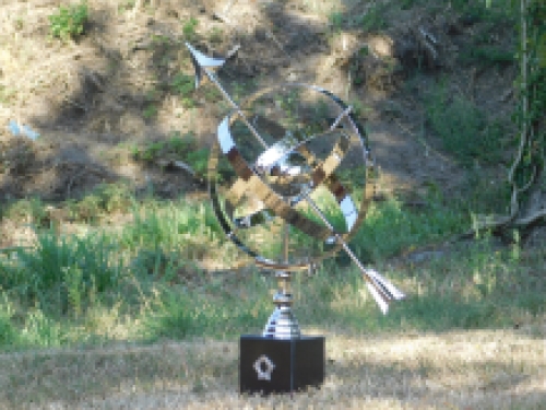 Sundial - nickel with marble base