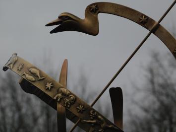 Exclusive Brass Sundial on Alu Base