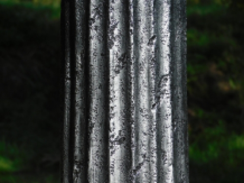 Pedestal - column - silver - polystone